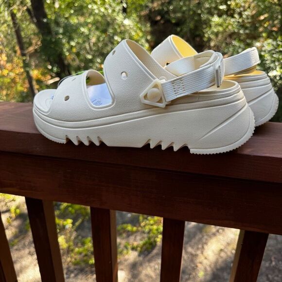 Size M 11 / W 13 Crocs Classic Hiker Xscape Chunky Platform Sandals Vanilla Shoe - Picture 14 of 14
